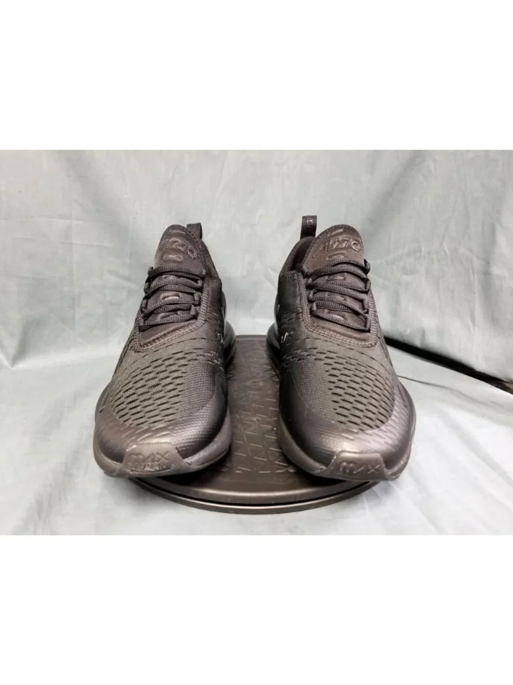 Nike Air Max 270 (GS) Sneakers Mesh Triple Black Boys Size 5 NEW NO BOX!